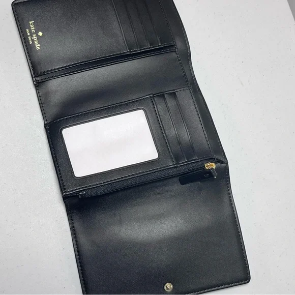 NWT Kate Spade Black Sawyer Street Callie Clutch Wallet